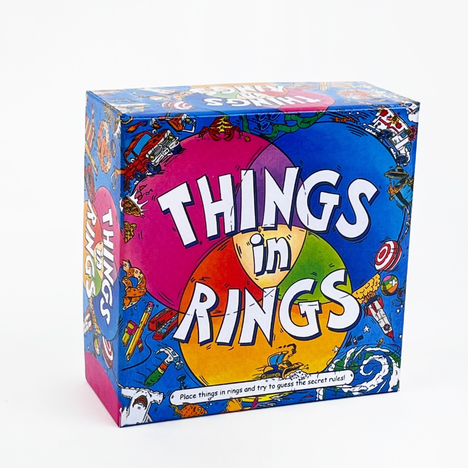 Board Game Loop - Things In Rings ファミリーカードゲーム ライトハートなロジックカードゲーム 2～6人用、家族向け20分パーティーパズルボードゲーム