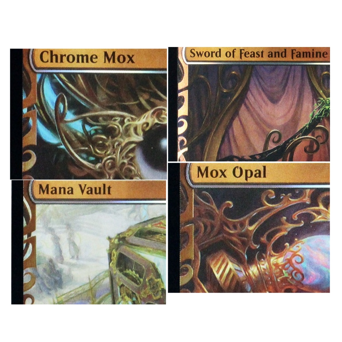Board Game Loop - MPSフォイル「マナ・ヴォールト/クローム・モックス/モックス・オパール/ソル・リング」TCG Mプロキシカード 高品質ボードゲームトレーディングカード