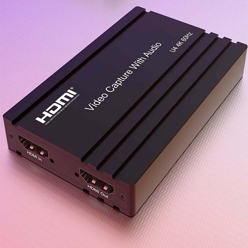 Board Game Loop - 4K 60hz HDMIビデオキャプチャカード（オーディオマイク付き）HDMIループ出力対応 PCライブストリーミングボード USB 3.0