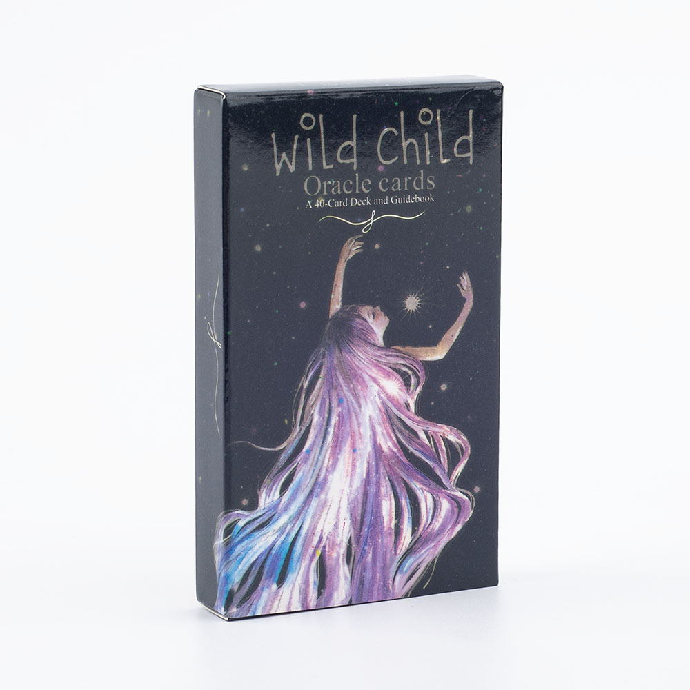 Board Game Wild Wild - ワイルドチャイルドオラクルカード A 40 カードタロットデッキ美しくイラストされた神秘的なバージョン英語タロットパーティーボードゲーム 10.3*6 センチメートル