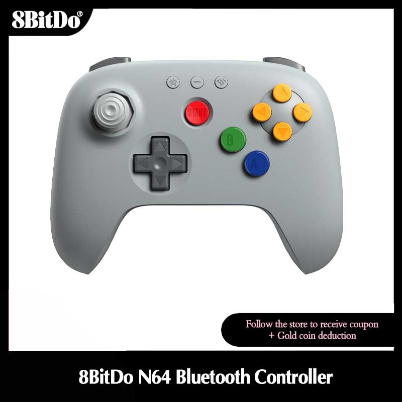Board Game Android - 8BitDo グレー N64 Bluetooth コントローラー、アナログ 3D、ニンテンドースイッチ、スイッチ