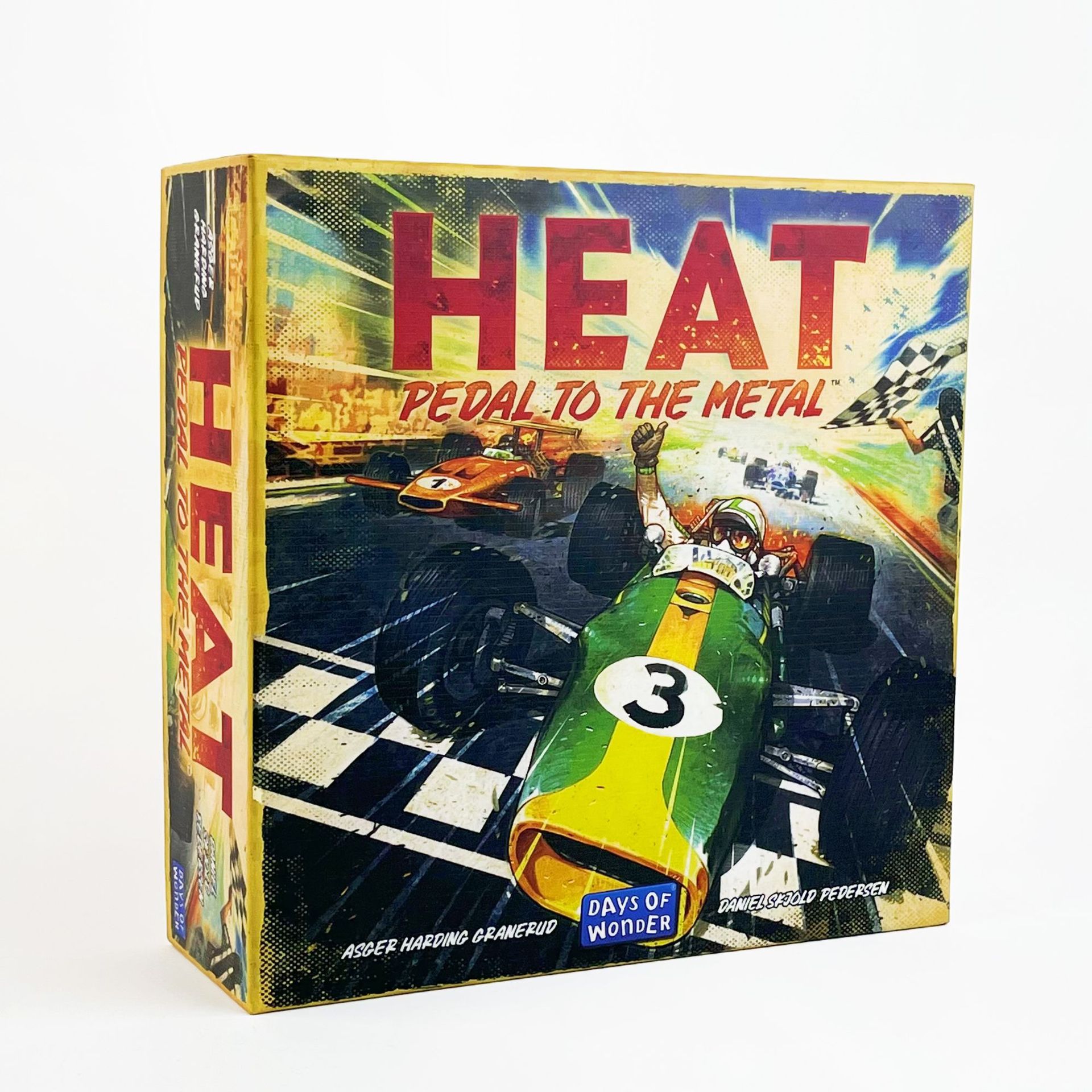 Board Game Heat - 「HEAT: フルスロットル」 — 1～6人向けの、アドレナリンを盛り上げる高速でテンポの速い英語版レーシング卓上カードゲーム