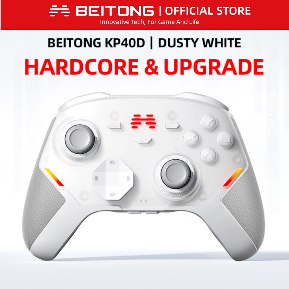 Board Game Android - BEITONG KP40D エリートゲーミングコントローラー ホール/マイクロ振動トリガーゲームパッド フォース調整可能 TMRジョイスティック