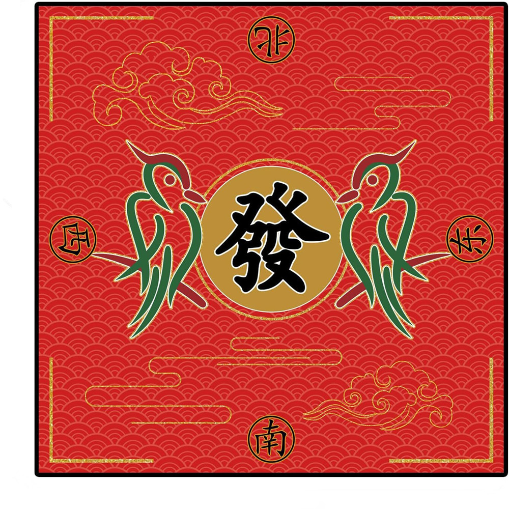 Board Game Mahjong - 高品質麻雀マット、耐久性のある防水デスクパッド、厚手のボードゲームテーブルマット、テキサスホールデムやカードゲーム愛好家向け