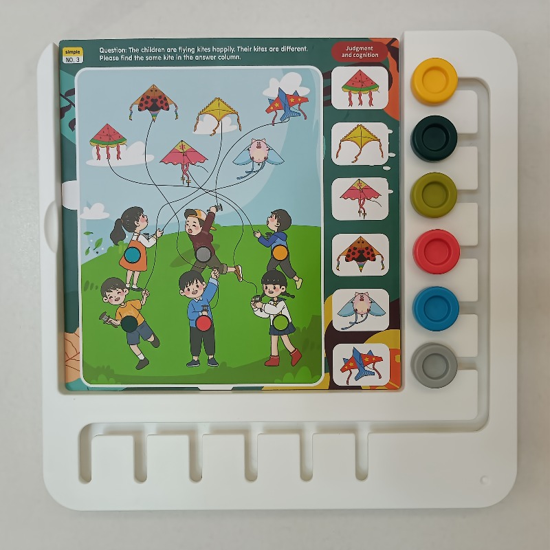 Board Game Question - 子供向け論理思考ゲームボード 60問/規律学習玩具 クリスマスプレゼント 感謝祭プレゼント 子供の屋外遊び