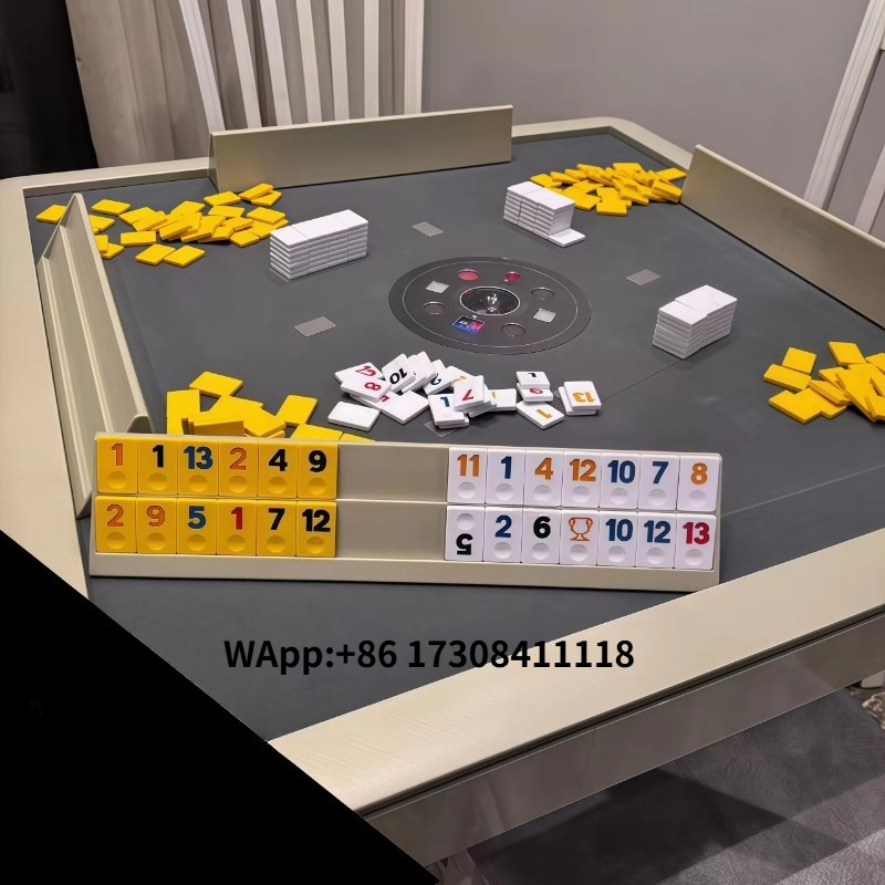 Board Game Mahjong - インネアン・プレイ自動シャッフル・オーケイ・ラミーボードゲームテーブル電子麻雀機、究極のエンターテイメントアトラクションに最適