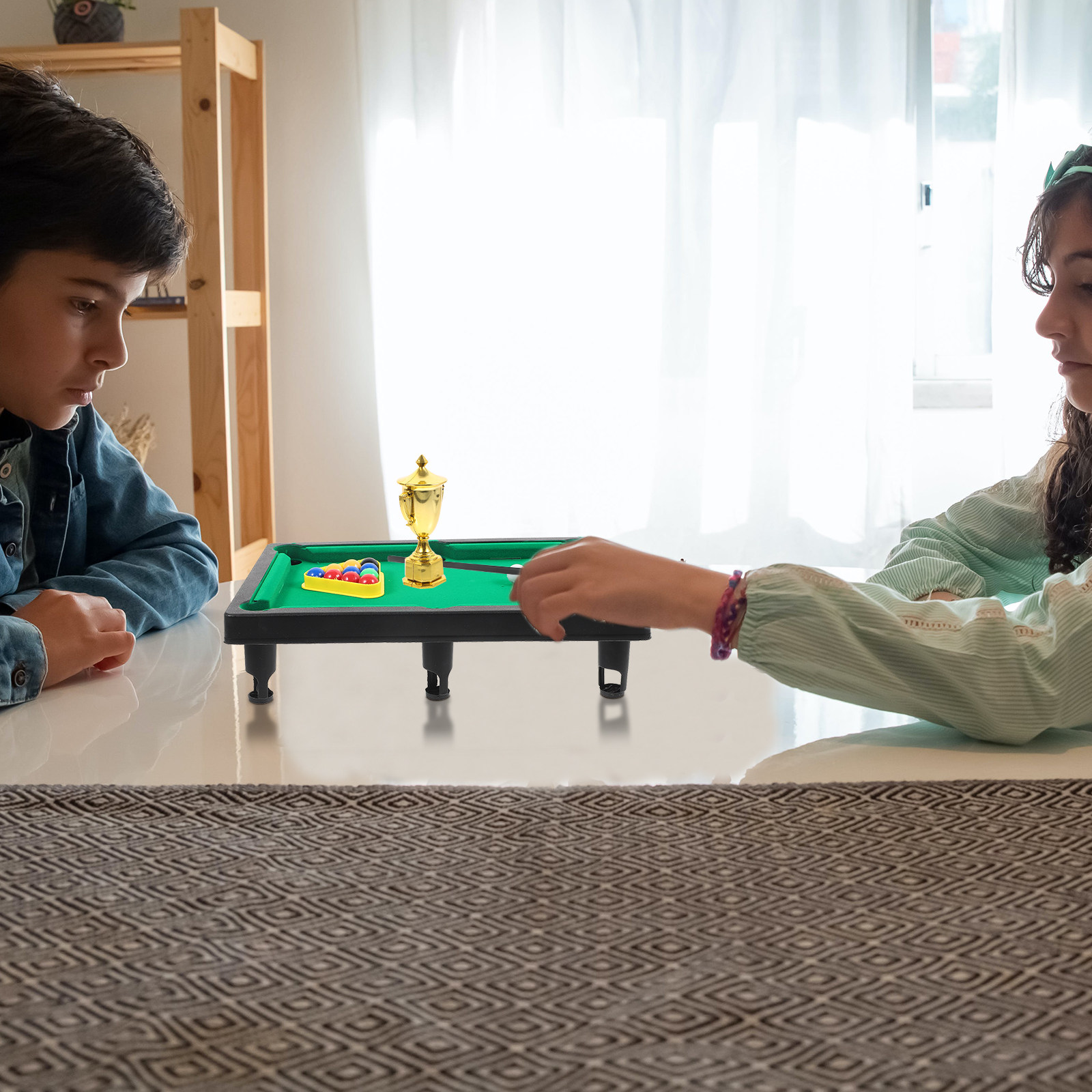 Board Game Football - 1セット ミニプールボールテーブルゲーム インタラクティブな親子デスクトップフットボール 室内ボードゲーム 子供向け 手と目の協調性トレーニング