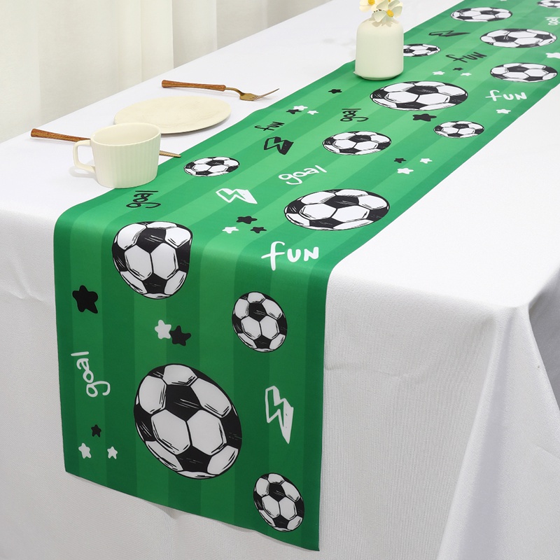 Board Game Football - 1pc サッカー/フットボールパーティーテーブルフラグテーブルセンターピースサッカー誕生日装飾スポーツテーマパーティーテーブルランナーテーブルカバー