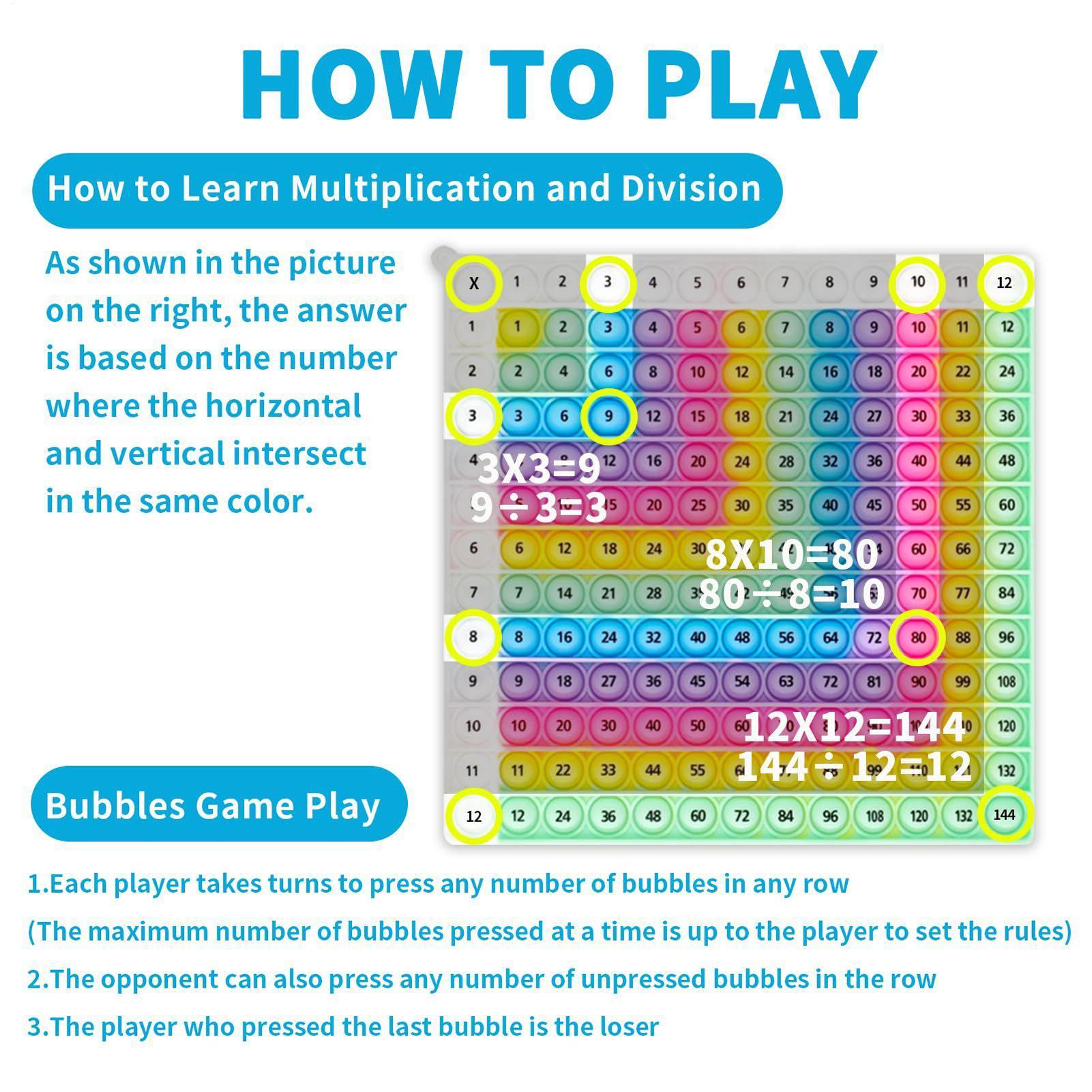 掛け算押しボタンボード式公式練習数学ゲーム 子供向け数学公式 - Board Game For Kids のレビューと価格