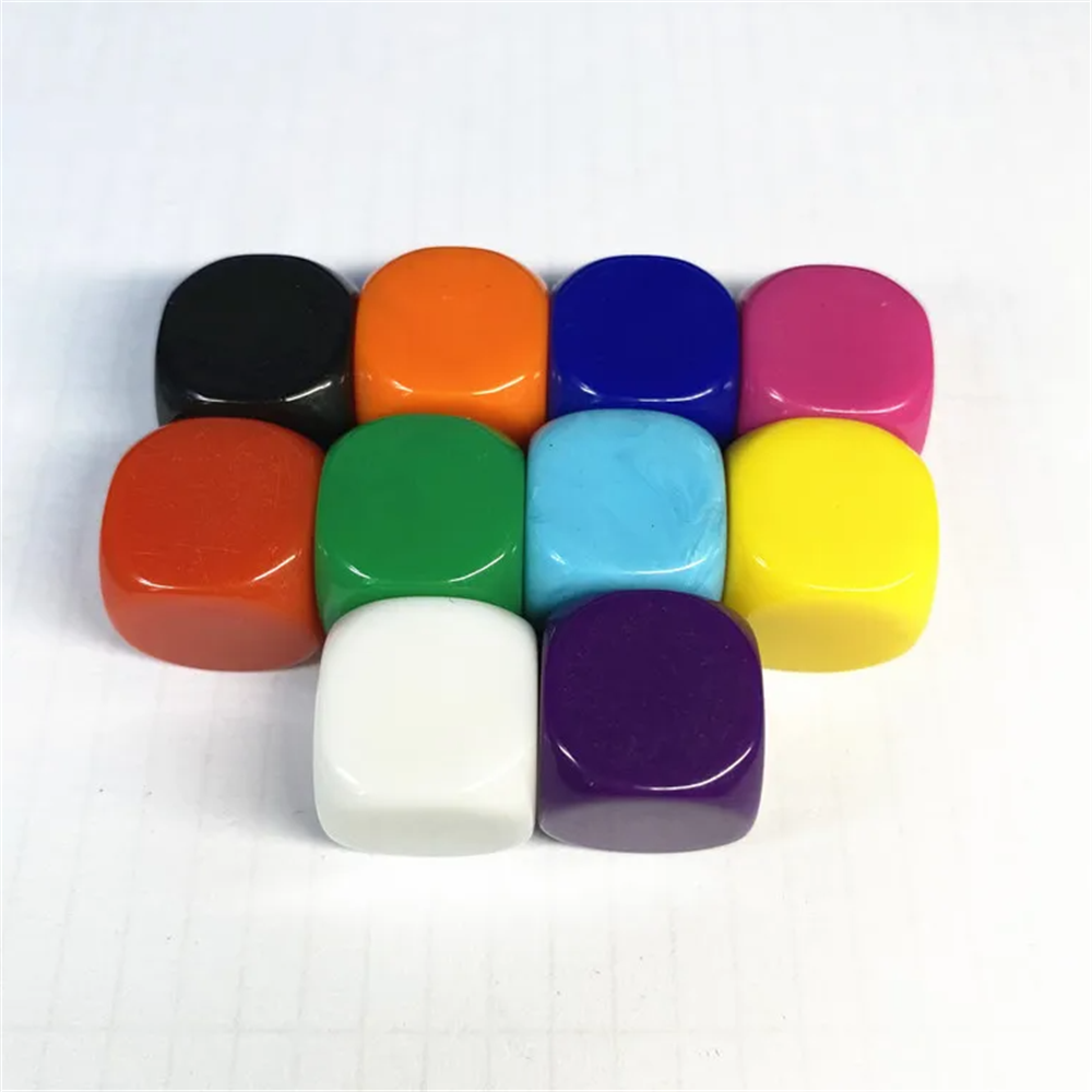 アクリル 16mm マルチカラー ブランク ダイス 角丸 1 - Board Game Loop のレビューと価格
