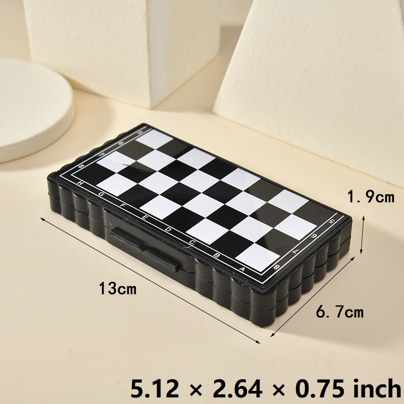ミニポータブル磁気チェスセット折りたたみチェス盤プラスチック - Magnetic Travel Chess のレビューと価格