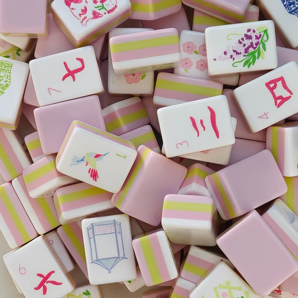 人気商品 4層アクリル製アメリカン麻雀セット 160枚の牌  - Board Game Mahjong のレビューと価格