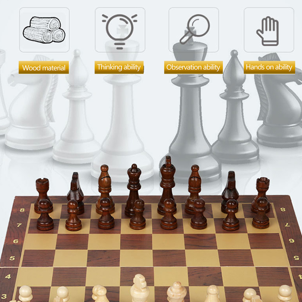 大型チェス盤 戦略的思考を養う木製チェスセット 29x29c - Chess Set Wooden のレビューと価格
