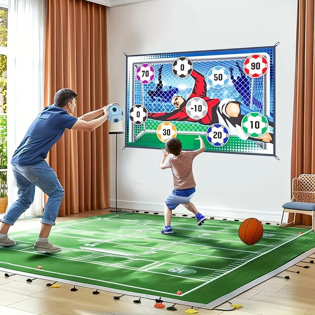 サッカーゲームマット粘着ボール付きサッカーおもちゃサッカーテ - Board Game Football のレビューと価格