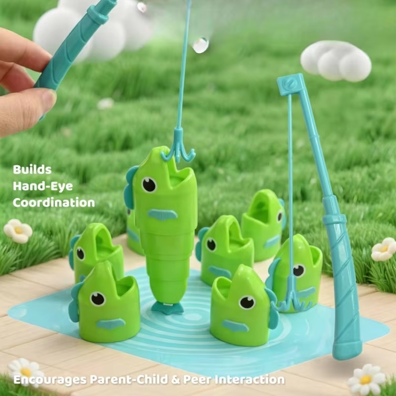 釣りバトルボードゲーム 魚の体が伸びる 長短競争 キッズフィ - Board Game Operation のレビューと価格