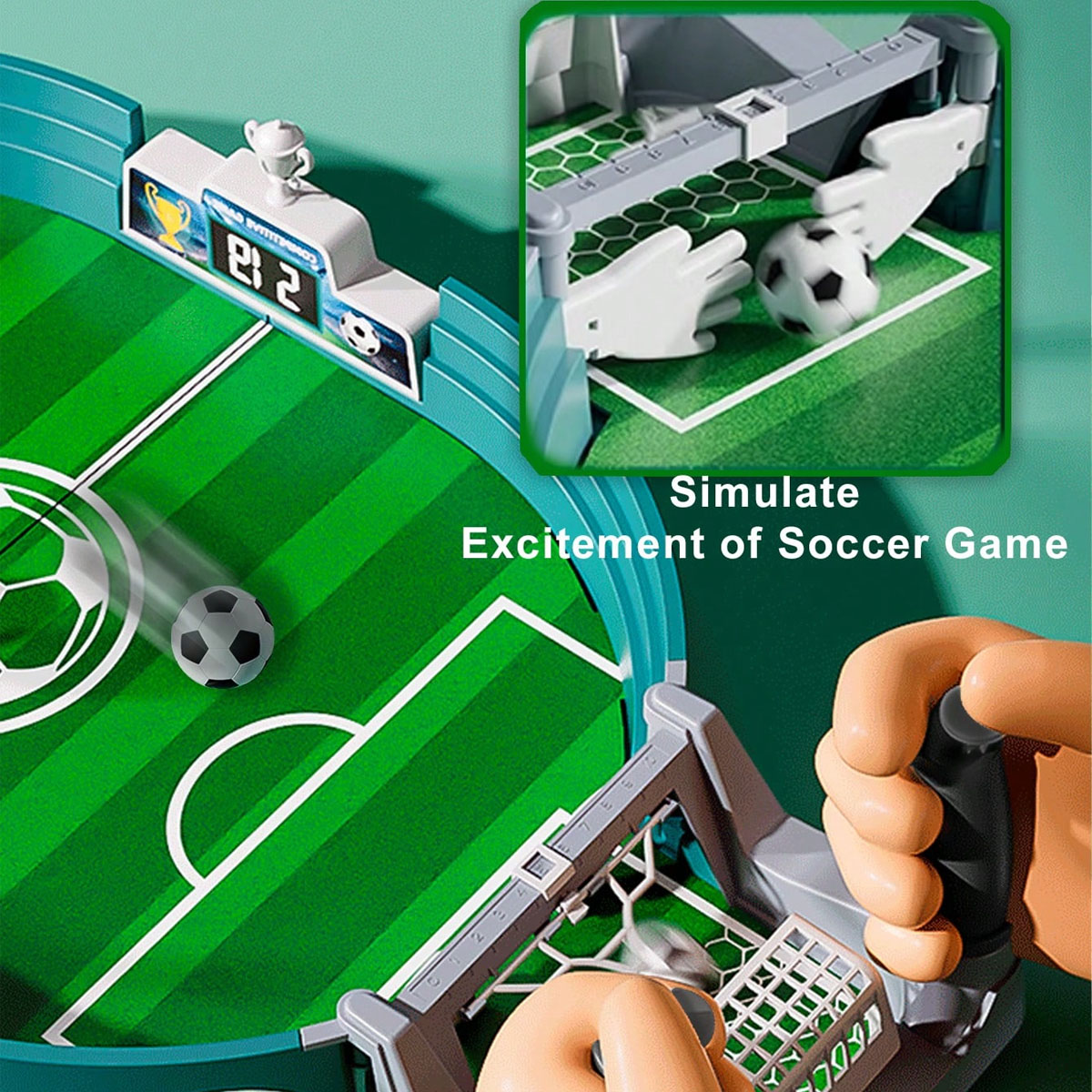 テーブルサッカーゲーム、2人用サッカーゲームテーブルゲーム、 - Board Game Football のレビューと価格