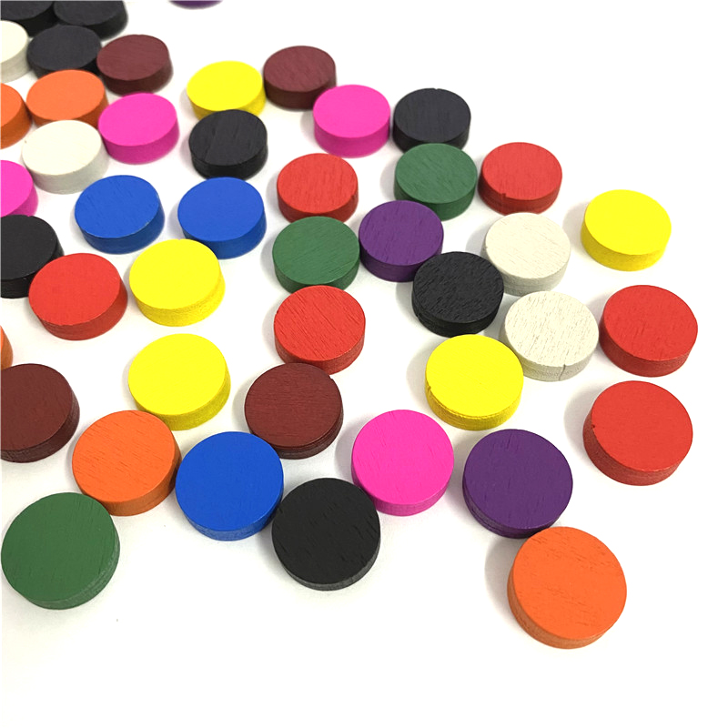 50 個 15*5 ミリメートル 11 色木製ディスクディス - Board Game Loop のレビューと価格