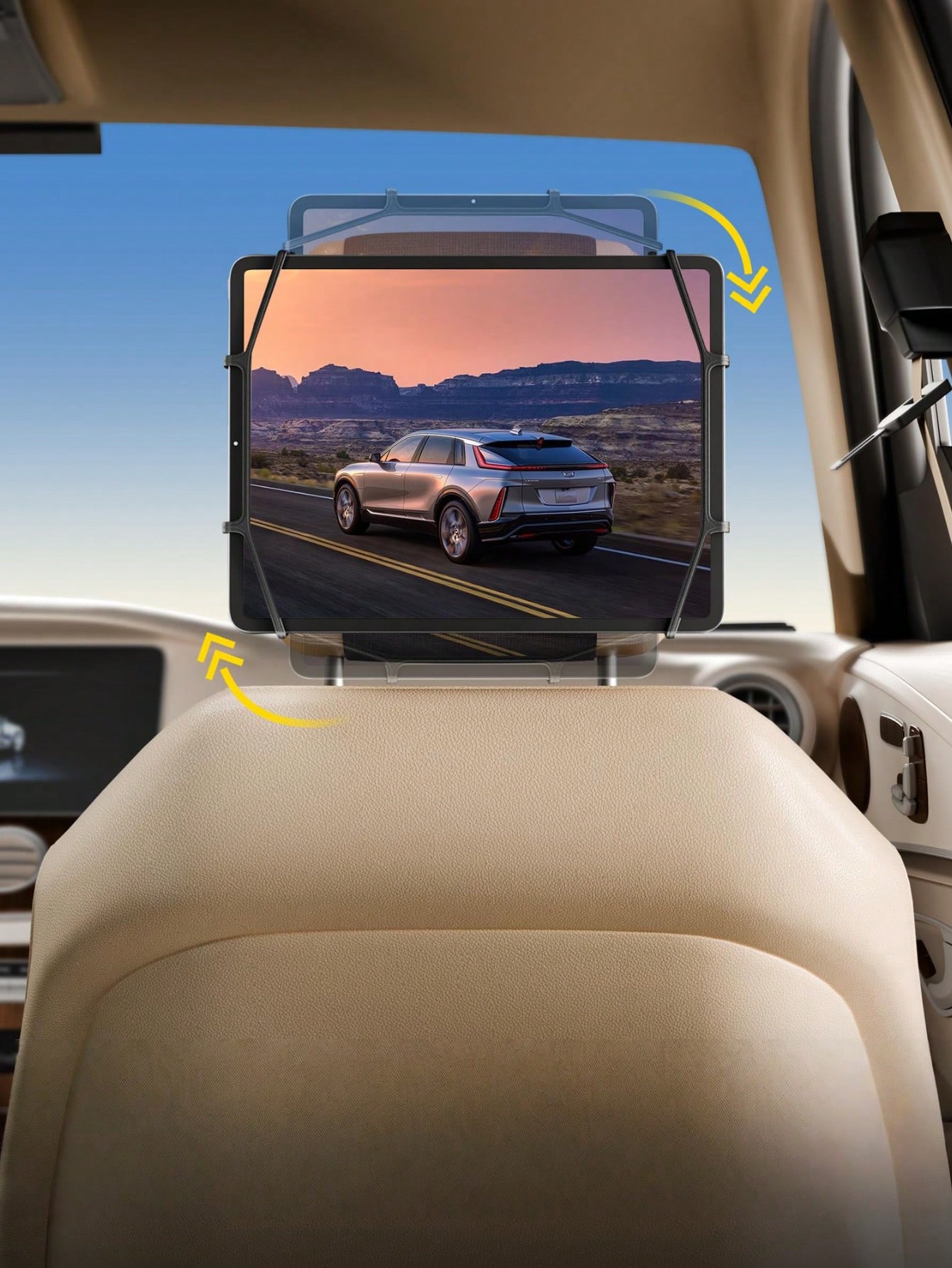 車用ヘッドレストタブレットホルダー – 360 °   回転 - Board Game Android のレビューと価格