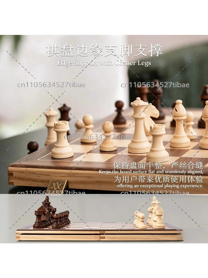磁気チェスセット 無垢材チェス盤 ポータブルデラックスボード - Magnetic Travel Chess のレビューと価格