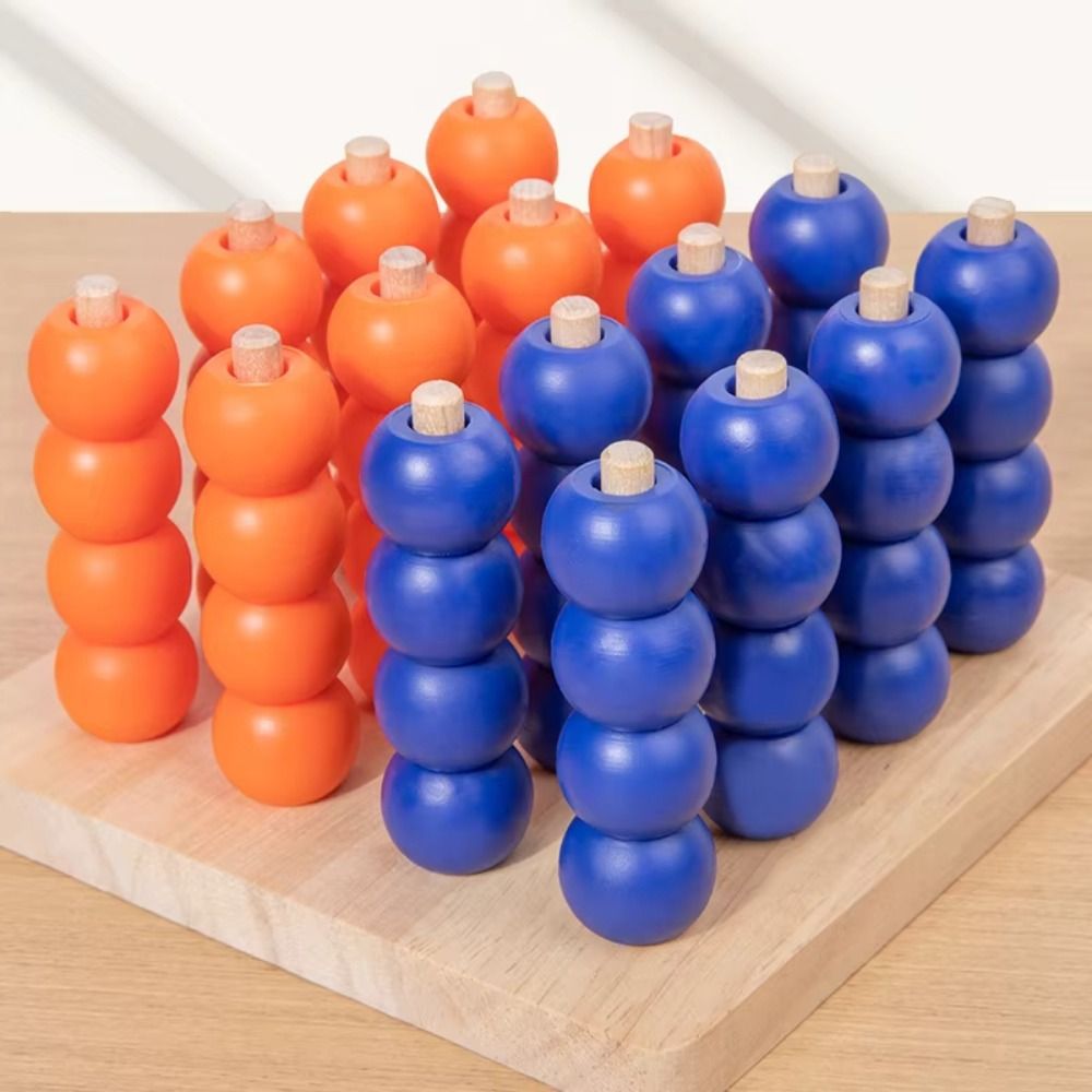 4連ビーズ3D四連チェス教育パズル木製ゴバン安全素材楽しい定 - Board Game Family のレビューと価格