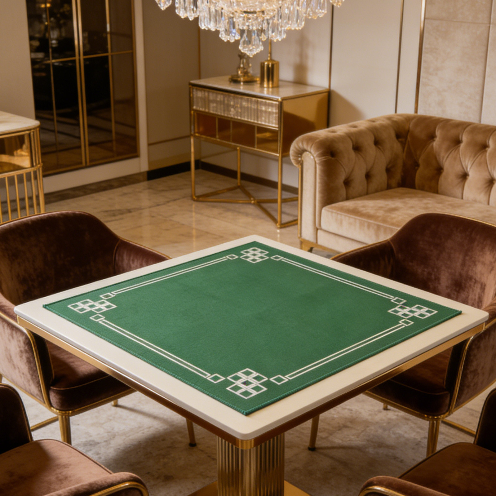 アンチスリップ麻雀マット 70 センチメートル/27.5 イ - Board Game Mahjong のレビューと価格