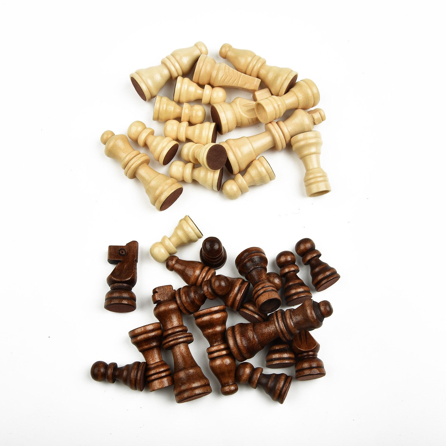 32個の木製チェスセット、手作りの外観とバランスの取れた重量 - Chess Set Wooden のレビューと価格