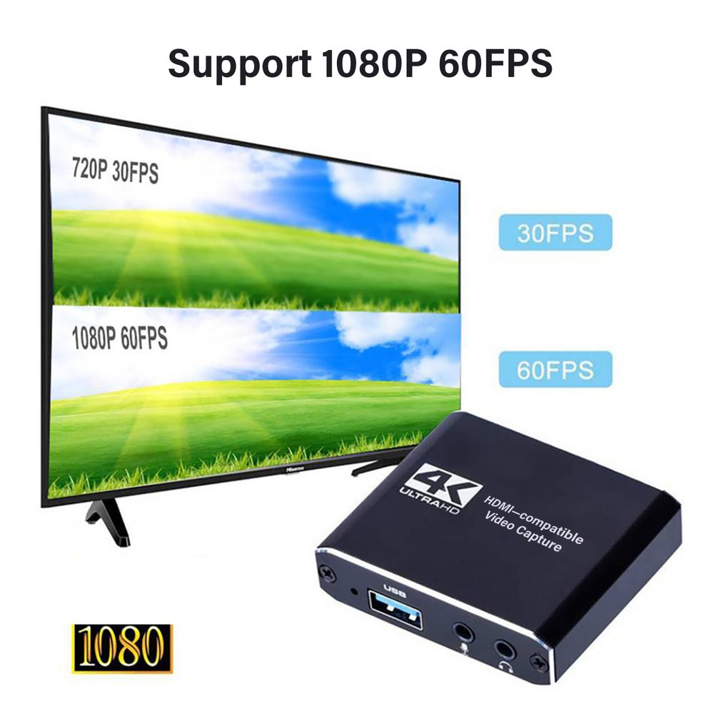 1080P 4K HDMI 互換 USB3.0 ビデオステレ - Board Game Loop のレビューと価格