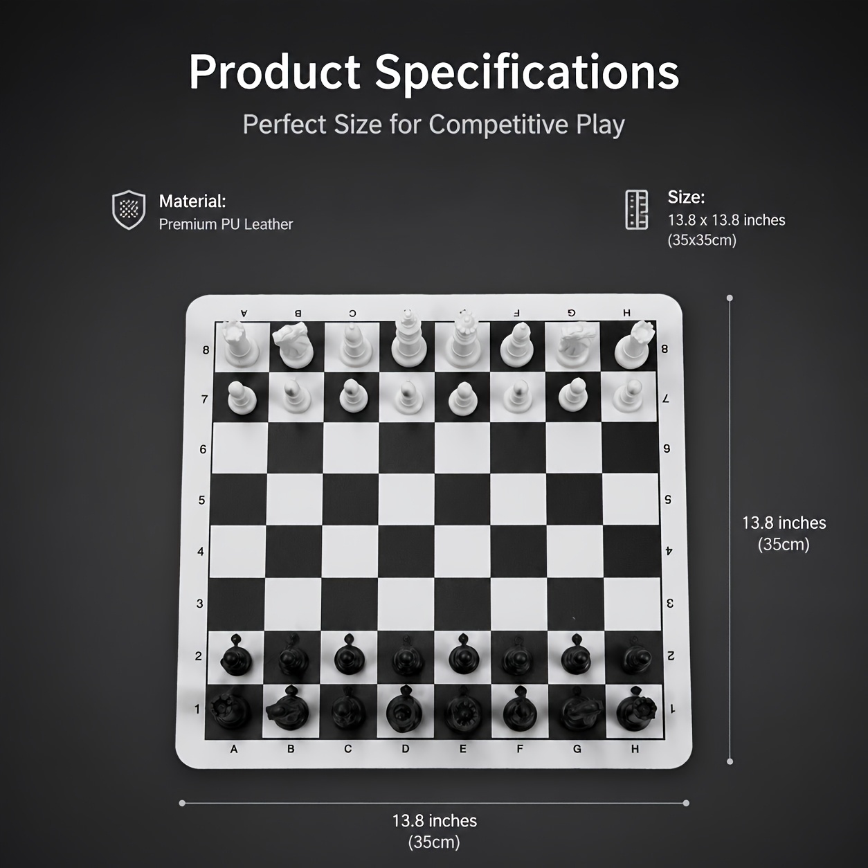 35cm/13.78インチ チェスセット 折りたたみ式チェス - Magnetic Travel Chess のレビューと価格