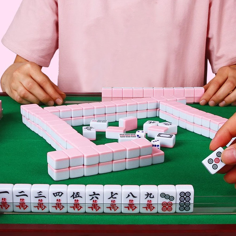 ポータブル旅行ミニ麻雀セット旅行麻雀セット収納ボックス付き落 - Board Game Mahjong のレビューと価格