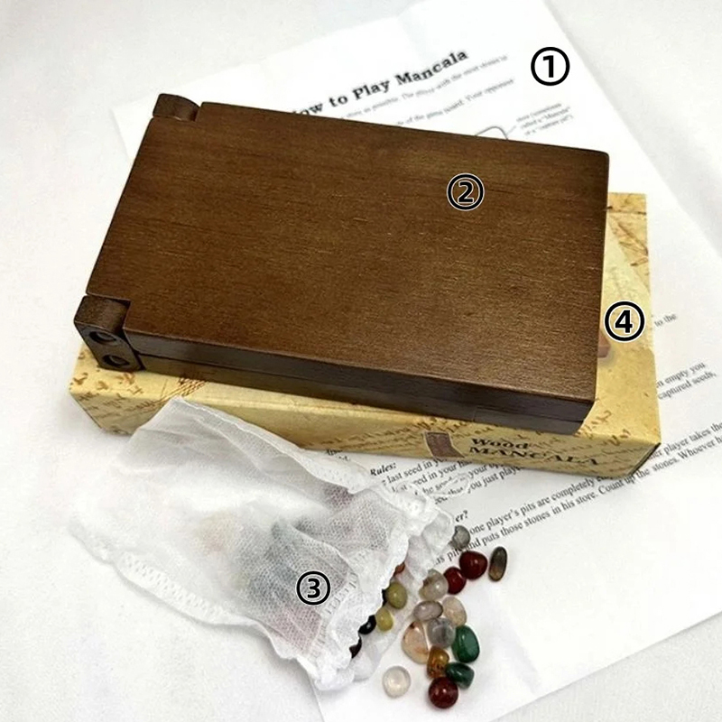古代マンカラアフリカチェスセット 必須のボードゲーム 高品質 - Board Game Family のレビューと価格