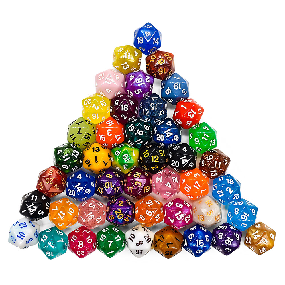 60個入り多面ダイスミックスカラー人気アクリルKTV楽しいダ - Board Game Heat のレビューと価格