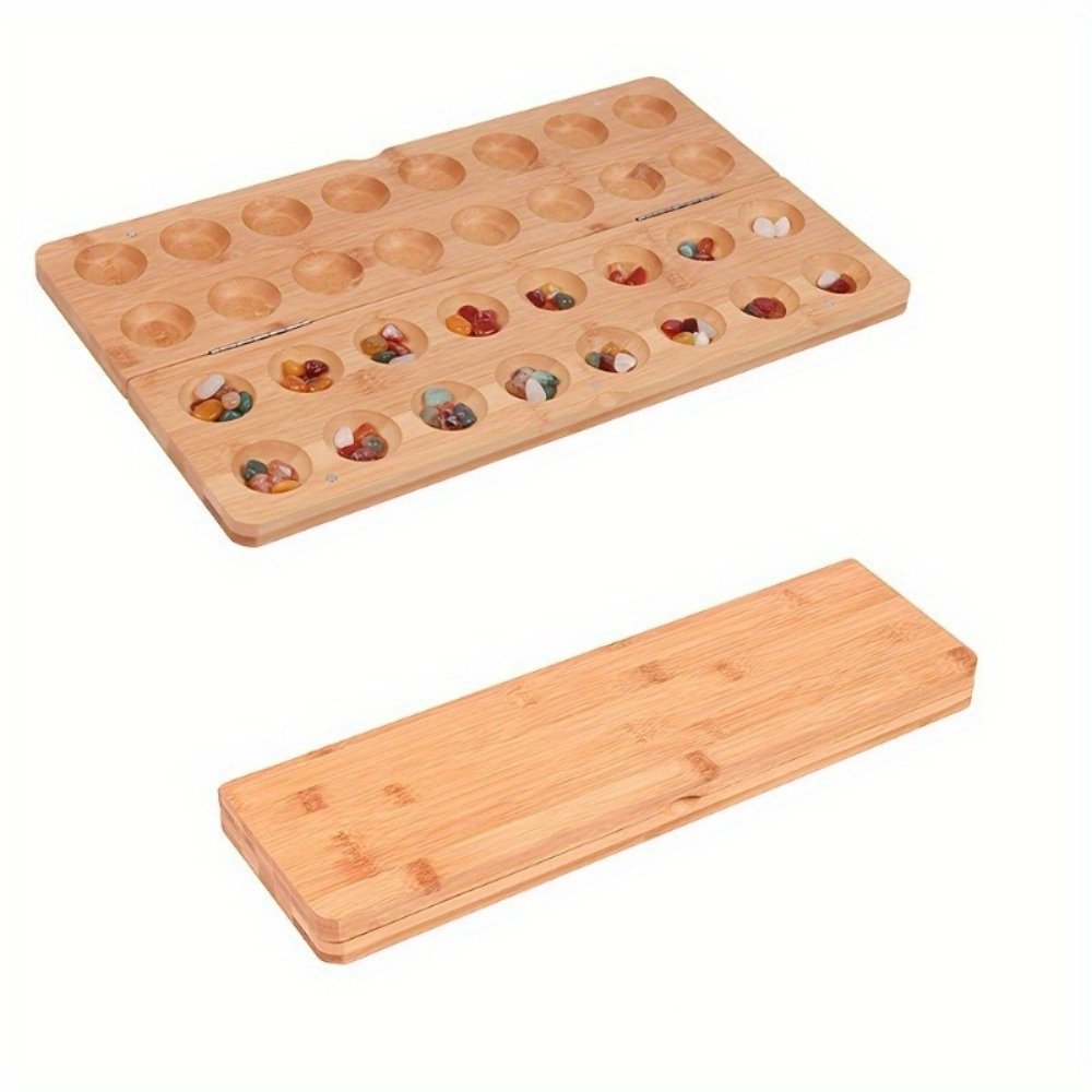 持ち運び可能な折りたたみ式木製マンカラボードゲームセット、多 - Chess Set Wooden のレビューと価格