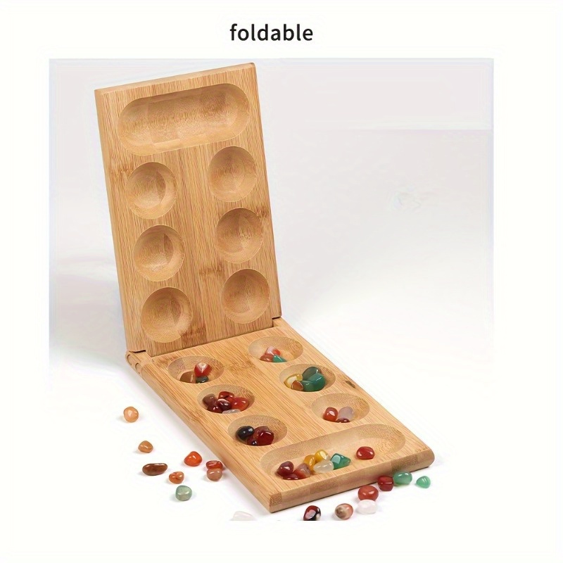 持ち運び可能な折りたたみ式木製マンカラボードゲームセット、多 - Chess Set Wooden のレビューと価格