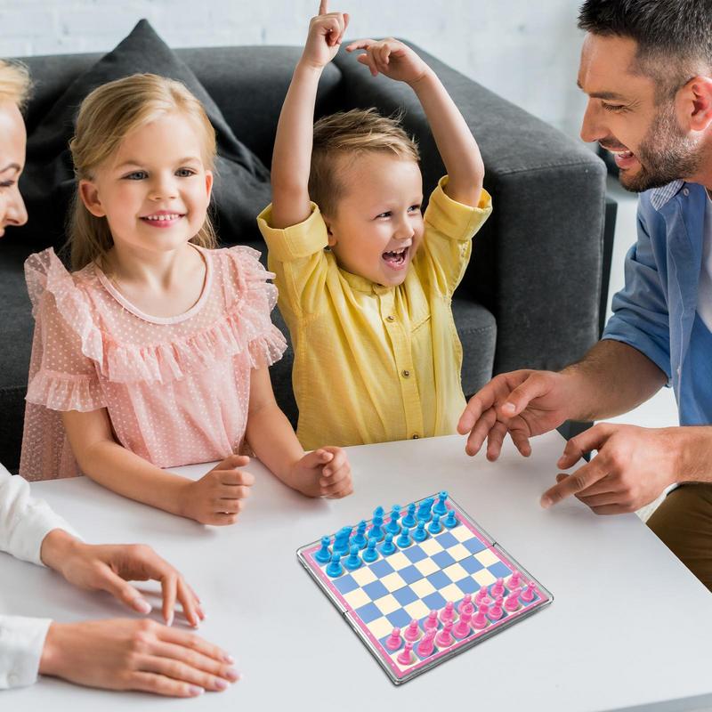 磁気折りたたみ式トラベルチェスセット、クリスタルパズルボード - Magnetic Travel Chess のレビューと価格