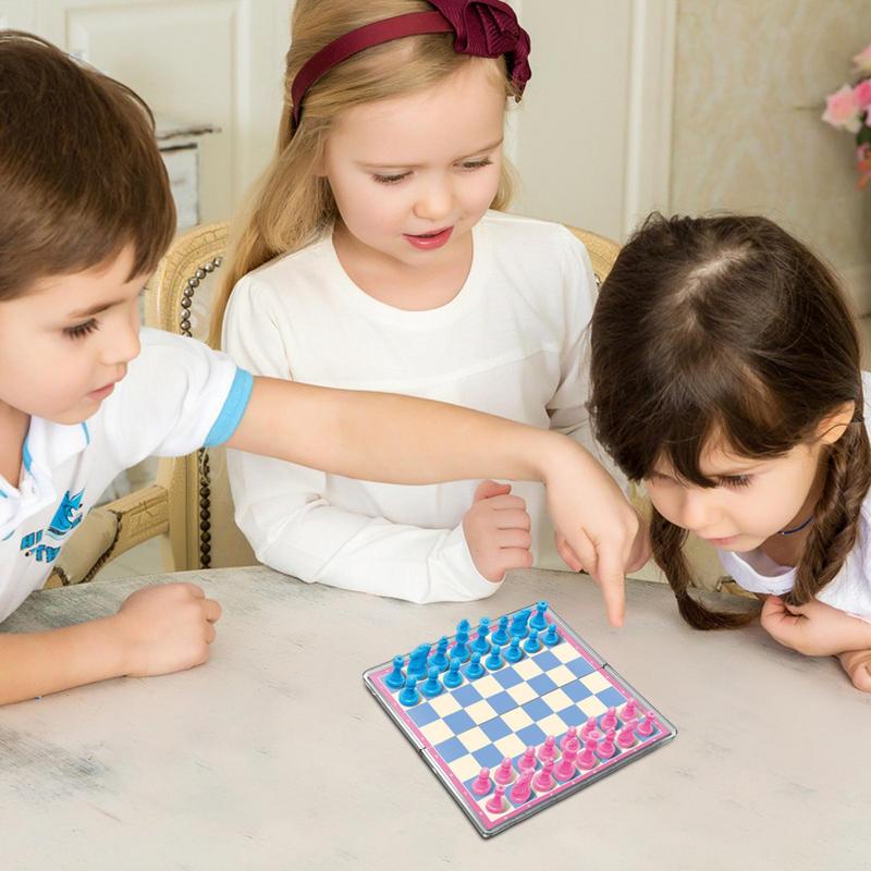 磁気折りたたみ式トラベルチェスセット、クリスタルパズルボード - Magnetic Travel Chess のレビューと価格