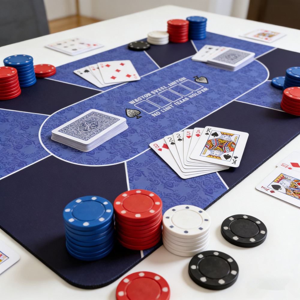 カジノ用マルチプレイヤーテキサスホールデムテーブルマット ポ - Board Game Mahjong のレビューと価格