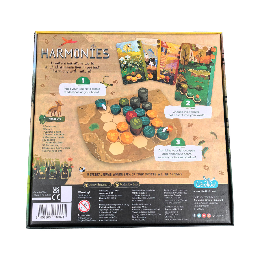 ハーモニー - ボードゲーム - 動物のための風景と生息地の - Board Game Solo のレビューと価格