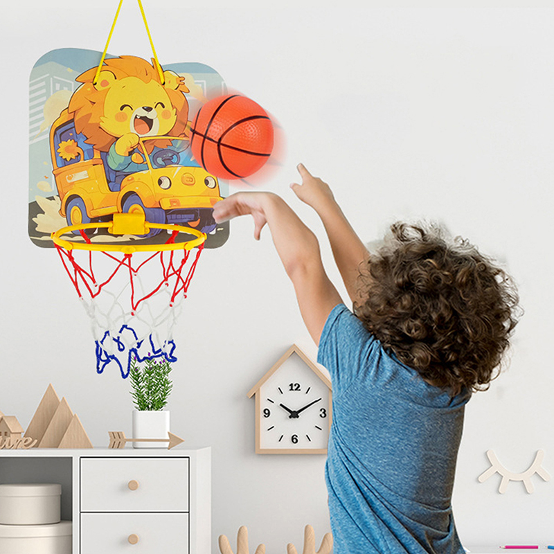 子供用調節可能なバスケットボールスタンド漫画の動物の形のシュ - Board Game For Kids のレビューと価格