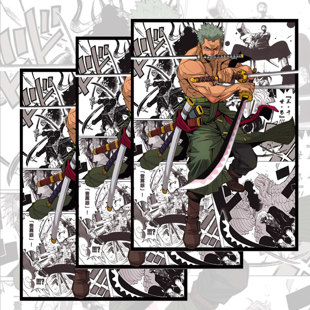 60 個 66 × 91 ミリメートルワンピースアニメカード - Board Game Illustration のレビューと価格