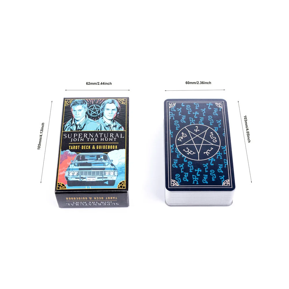 スーパーナチュラルタロットデッキとガイドブック付きカードゲー - Board Game Oracle のレビューと価格