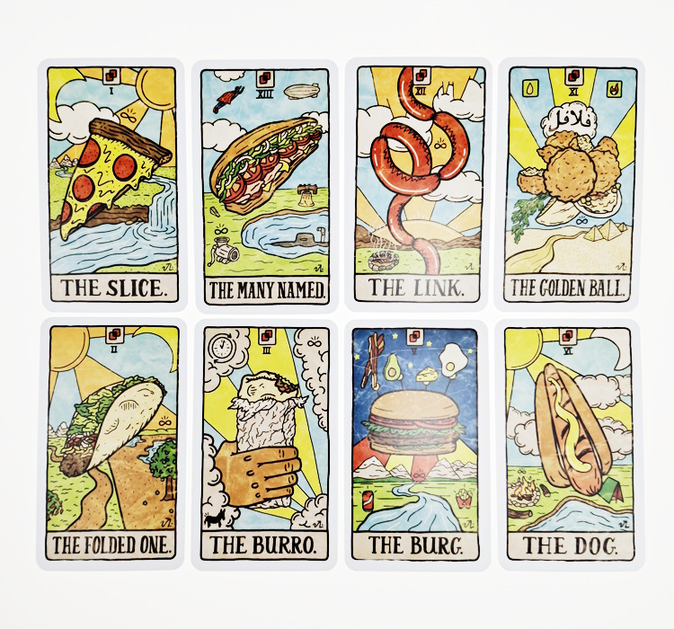 78リットルの食品 & ドリンクカードの新しいタロットコレク - Board Game Illustration のレビューと価格