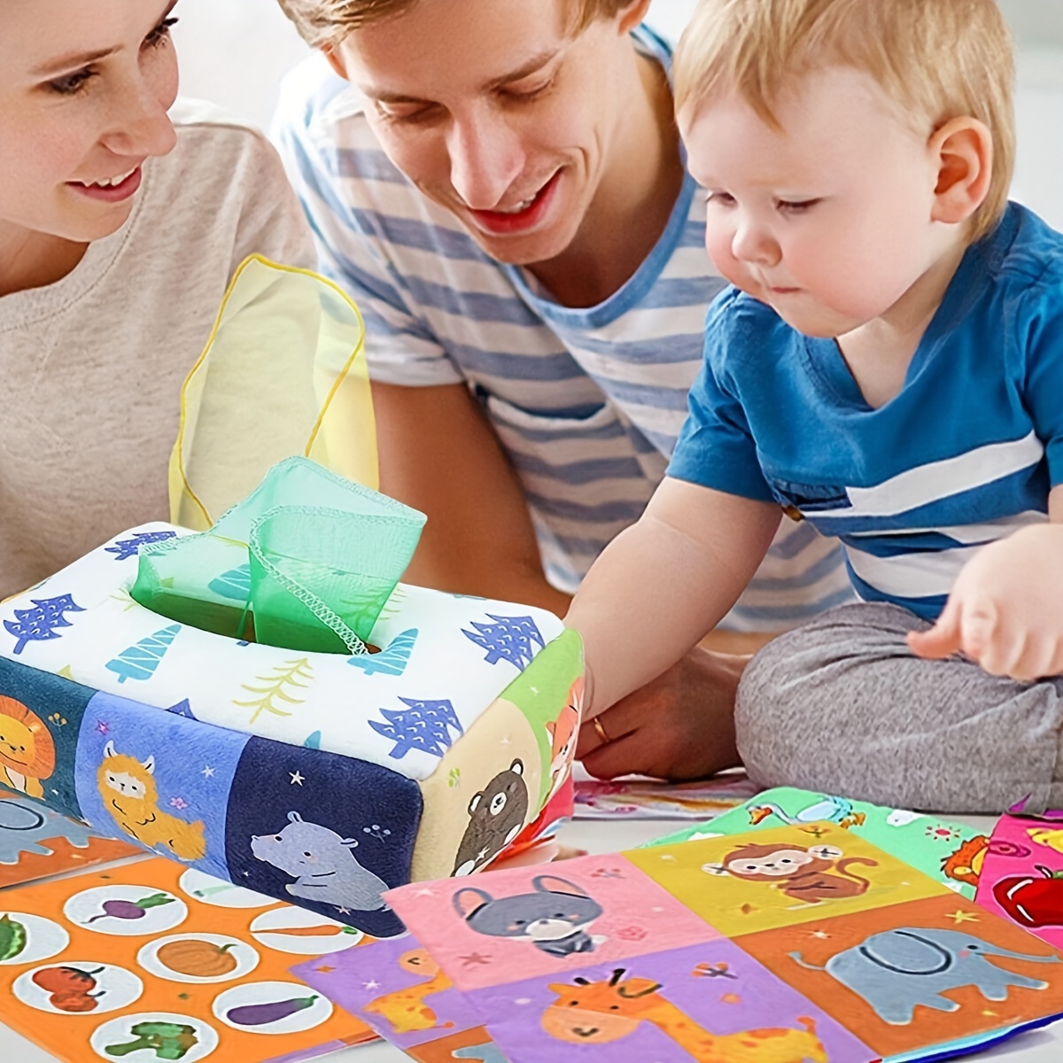 赤ちゃんモンテッソーリおもちゃ、マジックティッシュボックス、 - Board Game For Kids のレビューと価格