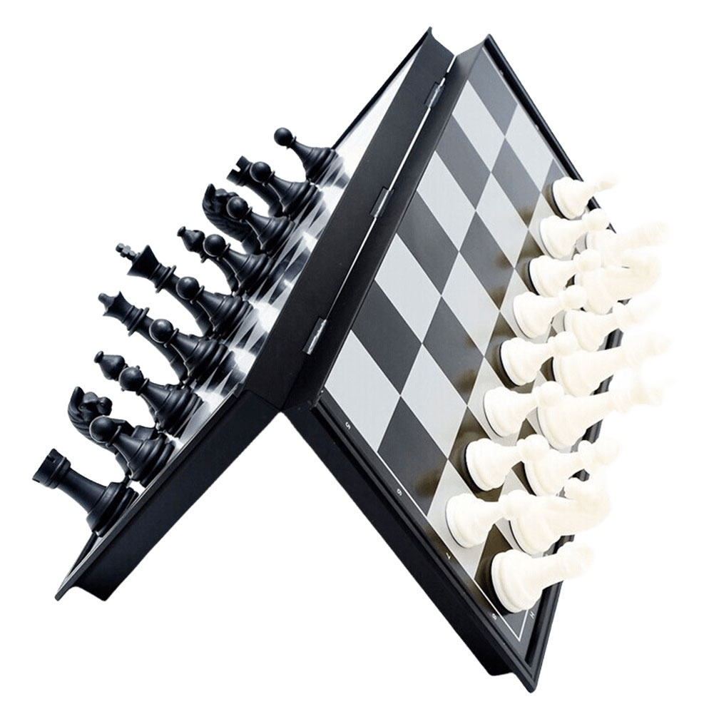 折りたたみ磁気チェス 19.5*19.5 センチメートルプラ - Magnetic Travel Chess のレビューと価格