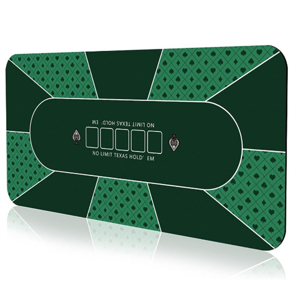 大型プロ仕様テキサスホールデムポーカーマット、ゴム製カジノポ - Board Game Mahjong のレビューと価格