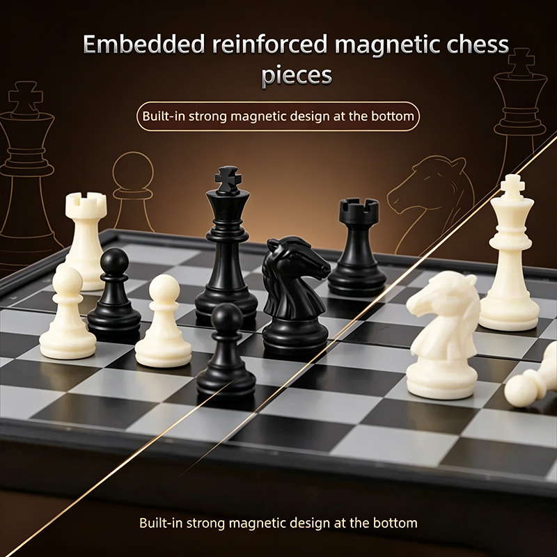 24CM 折りたたみ式磁気チェスゲームボード 家族の集まりに - Magnetic Travel Chess のレビューと価格