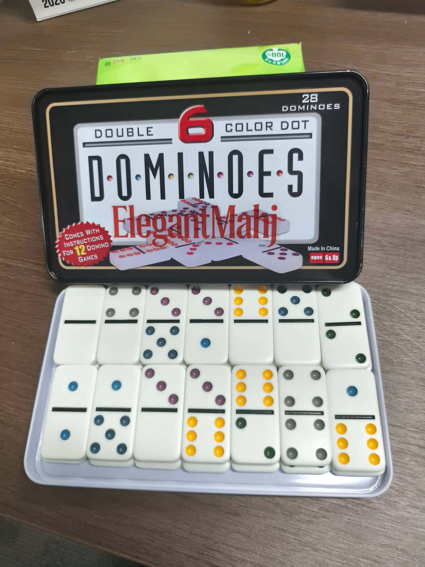 エレガントマージ ダブルシックス ドミノセット 大人用 ブリ - Board Game Family のレビューと価格