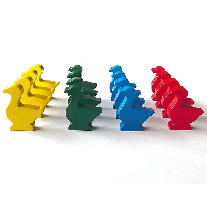 16 ピース/セットガチョウの形をした木製チェスゲームアクセ - Chess Set Wooden のレビューと価格