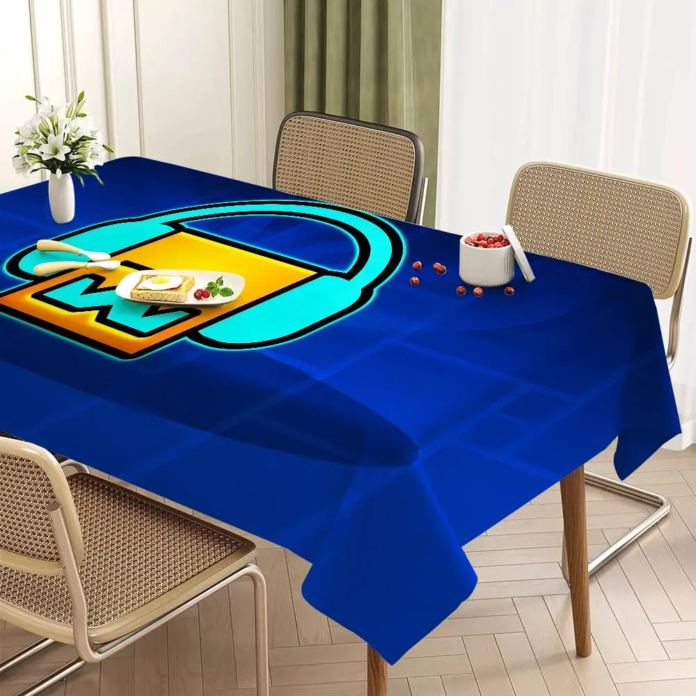 ジオメトリダッシュビデオゲームテーブルクロステーブルカバーク - Board Game Video Games のレビューと価格