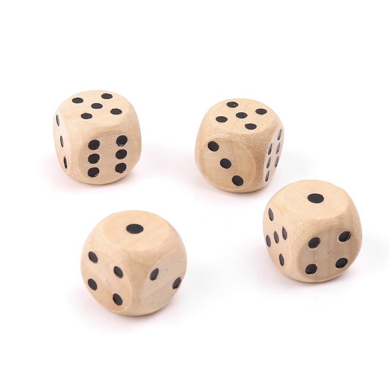 10 個木製サイコロ 6 両面 D6 面サイコロ 14 ミリ - Board Game Loop のレビューと価格