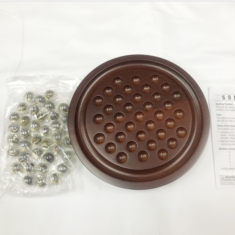 木製ソリティアチェスセット - 脳トレのための独立したダイヤ - Chess Set Wooden のレビューと価格